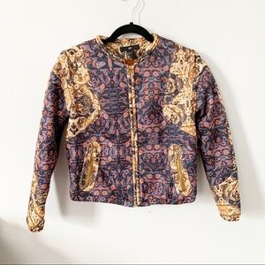 3 FOR $25 H&M Quilted Multi Patterned Short Bomber